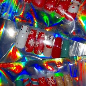 Glue on coffin shaped nails